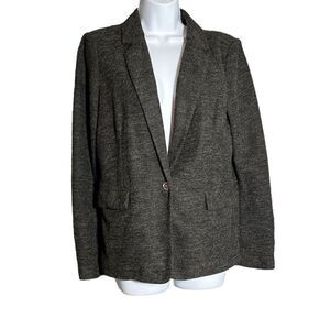 THML Women's Notch Lapel Single Breasted Black Career Blazer Size M